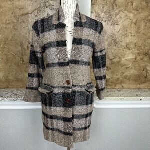 VTG International Jacket Women's Small Brown‎ Shetland Wool Lambswool Sweater